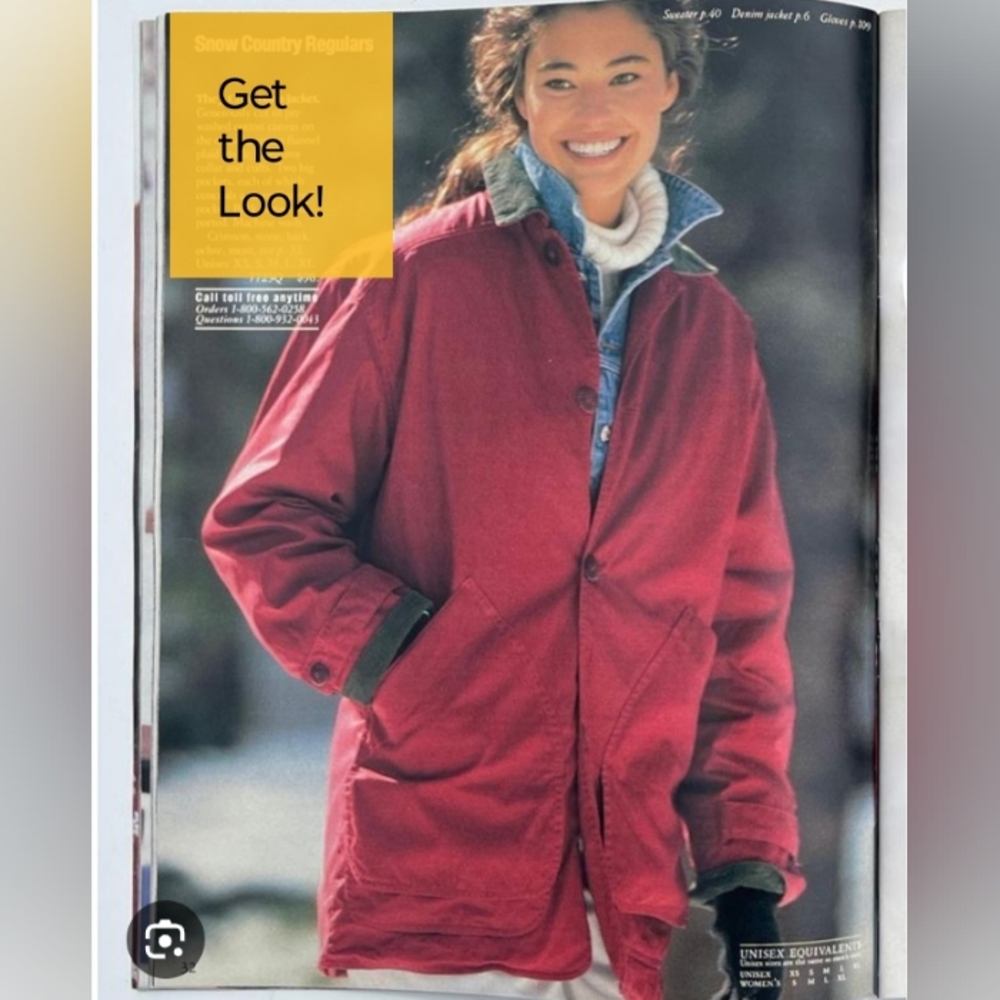 Get the look!🍁90s Lands End. Field Coat